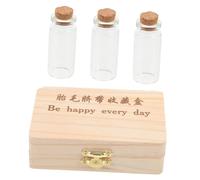 INOOMP Storage Box For Infant Preserving With Transparent Bottle, Portable Memory Organizer For Shower