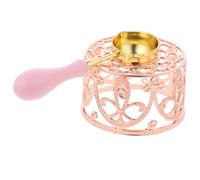 INOOMP Stufa Scaldacera in Metallo e Pp Design Retrò Portatile con Cucchiaio Facile da Pulire per DIY e Sigilli di Cera Tradizionali
