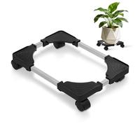 INOOMP Supporto Mobile per Vasi di Fiori Ruote e Struttura Rinforzata in Acciaio, Base per Bombola del Gas e Piattino Rotante per Uso Domestico