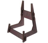 INOOMP Supporto per Cornice Foto in Legno Coffee, Cavalletto da Tavolo Rustico ed Elegante, Tiene L'oggetto Fermo e Sicuro, per Colleghi e Amici, per Fiere e Tavolo