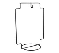 INOOMP Supporto per Fioriera in Ferro Nero 2 Pezzi con Ganci Decorativi per Bottiglie e Piante, per Balcone e Progetti DIY