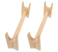 INOOMP Supporto per Mattarello in Legno Resistente 2 Pezzi, Porta Utensili da Cucina per Cottura e Panetteria, Organizer Compatto per Rulli e Fondente, per Bancone Cucina Rustico