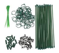 INOOMP Supporto per Piante Regolabile in Altezza in Plastica Verde Struttura Modulabile e Resistente al Vento per Viti e Piante da Giardino e Terrazza