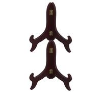 INOOMP Supporto per Piatti da Collezione 2 Pezzi, Cavalletto Espositore in Legno da 6 Pollici per Piatti Diametro 16-21 Cm, Porta Ricette e Organizer Cucina Multifunzione per Casa