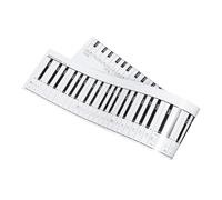 INOOMP Tabella per Pianoforte Tasti Simulata in Carta Guida Pratica per Principianti con Spaziatura Realistica e Stampa Chiara per Studio e Insegnamento