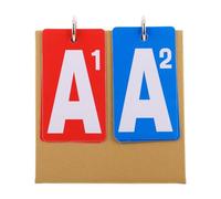 INOOMP Tabellone Segnapunti Portatile Mini in Carta Resistente con Base Stabile, Doppio Colore per Punteggi Chiari, Contatore da Tavolo per Tennis, Ping-Pong e Giochi di Carte Sportive