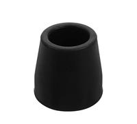 INOOMP Tappi Terminali in Gomma per Bastone da Passeggio 25 MM Nero, Punte di Ricambio per Stabilità Walker Deambulatore Uso Interno ed Esterno