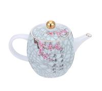 INOOMP Teiera in Ceramica Resistente al Caldo al Freddo Decorazione Floreale, per Servire Tè a Casa con Amici in Occasioni di Riposo Colore Casuale