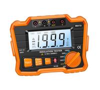 INOOMP Tester di Isolamento Digitale con Display LCD Megohmmetro Professionale Batteria Misuratore Resistenza Isolamento per e Apparecchi Elettrici Sicurezza e Antigraffio