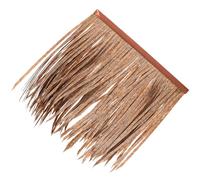 INOOMP Tetto di Paglia Artificiale Decorativo in Pe e Pp Forma Realistica, Resistente al Fuoco, per Giardino e Coperture Esterne Stile Rustico