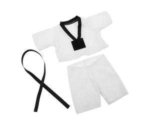 INOOMP Uniforme da Karate per Bambole e Peluche con Cintura , Design Autentico per Avventure di Arti Marziali e Storie Creative