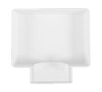 INOOMP Vaschetta di raccolta per lavatrice, vassoio di scarico in plastica bianca per tubi e condotti, vassoio per prevenire perdite d'acqua e proteggere i pavimenti, 20x20x5 cm