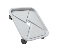 INOOMP Vassoio di plastica Addensato sottovaso Quadrato drenaggio su Ruote Scaffale vegetale fioriera da Esterno Base per fioriera con Ruote Base a per Vaso di Fiori Grigio