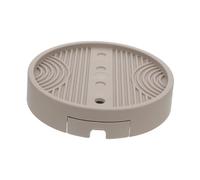 INOOMP Vassoio per fioriera con Ruote vaschette raccogligocce per Piante in Vaso Vassoio di caffè Vassoio Circolare per tavolino portafiori con Carrello Vassoio Cerchio pp Marrone Chiaro