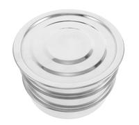 INOOMP Vassoio Spazio per Metallo Inossidabile 3 e Germogliare Strati Impilabile Microfori Base Bordi Rialzati per Ventilazione Ottimale e Risparmio per Cucina e Famiglie