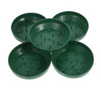 INOOMP Vassoio Supporto Pratico e Stabile in Plastica Verde per Composizioni Floreali 5 per Fiori, per Matrimoni e Feste