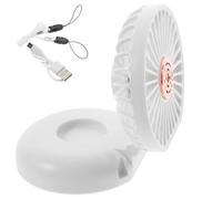 INOOMP Ventilatore Portatile Ricaricabile da Collo Ventilatore Pieghevole Personale Tre Velocità Regolabili Alimentazione Aria Circolante Design Leggero e Comodo
