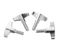 INOOMP Vite ad Alette per Tamburo 4 Pezzi in Metallo Dadi a Sgancio Rapido per Piatti Batteria, Accessori per Strumenti a Percussione, Manopole Regolabili per Montaggio Stabile