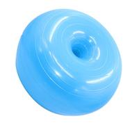 INOOMP Yoga a Ciambella Blu, Antiscoppio in Pvc, con Pompa | Superficie ad Alta Presa Antiscivolo, per Allenamento e Forza, Uso Domestico