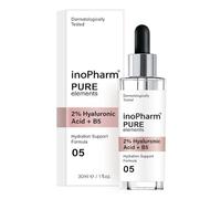 inoPharm Pure Elements - Siero viso con acido ialuronico al 2% e vitamina B5-30 ml