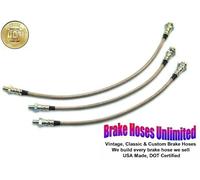 Inossidabile Tubo Freno Set Hudson Vespa Deluxe 1953