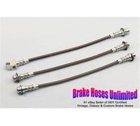 Inossidabile Tubo Freno Set Oldsmobile F85/Cutlass/442, 1968 - Anteriore Drum