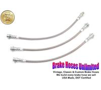 Inossidabile Tubo Freno Set Plymouth Valiant 1965 1966 1967 1968 1969 - Ant