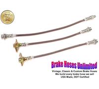 Inossidabile Tubo Freno Set Plymouth Valiant 1967 1968 1969 - 6 Cyl ,Con 9 "