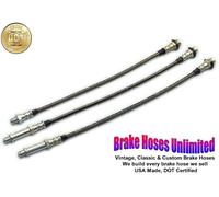 Inossidabile Tubo Freno Set Plymouth Valiant 1967 1968 1969 - 8 Cyl , Con 10 "