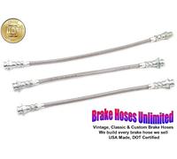 Inossidabile Tubo Freno Set Plymouth Valiant 1970 1971 - Anteriore Tamburo