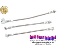 Inossidabile Tubo Freno Set Plymouth Valiant 1972 - Anteriore Disco