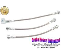 Inossidabile Tubo Freno Set Plymouth Valiant 1973 1974 1975 1976 - Anteriore