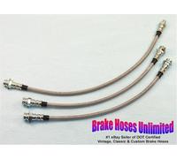 Inossidabile Tubo Freno Set Studebaker Comandante 1964 1965 1966 - Tutte Modelli