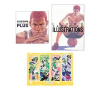 Inoue Takehiko and PLUS SLAM DUNK ILLUSTRATIONS 2 ( Japanese Edition ) 2 Books Set with Chibichara Pose