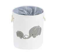 INough Cesto Giochi Bambini Cesta Elefante Portaoggetti Ceste Portabiancheria Portatile Cesta Panni Sporchi, Grande Cesto porta Biancheria Sporca per Bagno Round Stoccaggio Paniere Contenitori, Grigio