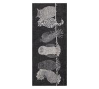 Inoui Editions, ,Accessories ,Donna ,Nero ,ONE SIZE Chouette Pattern Scarf