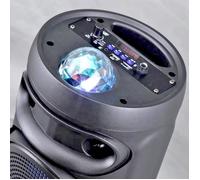 INOVALLEY KA02 BOWL - Altoparlante luminoso Bluetooth 400W - Funzione karaoke - Sfera caleidoscopio LED multicolore - Porta USB, Micro-SD