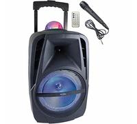 INOVALLEY KA116BOWL - Enceinte lumineuse Bluetooth 450W - Fonction Karaoke - Boule kaleidoscope LED multicolore - Port USB