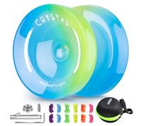 INOVASHON Responsive JoJo K2 Trucco a doppio scopo JoJo con cuscinetto a sfera, professionale Neospin Yoyo per bambini e principianti, Crystal Jo-yo con non reagente, con 12 corde, kit cuscinetti