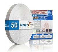 INOVATEC Cinghia per Avvolgibili Maxi 20mm - Rotolo da 50 m - Resistente agli strappi e ai raggi UV con protezione dei bordi in perlon - per finestre e porte - compatibile con tutti gli avvolgitori