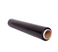 Inoverse 1 rotolo di pellicola elastica nera, 50 cm/1,5 kg, per mobili e trasloci, per pallet, avvolgicalze su rotolo, materiale da imballaggio, pellicola nera