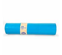 Inoverse 10 sacchi della spazzatura da 240 litri, resistenti agli strappi, 100 x 125 cm, sacchetti della spazzatura blu, in LDPE riciclato