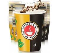 Inoverse 100 bicchieri di carta usa e getta Coffee to Go - 480 ml, in cartone, 16 oz per tè, bicchieri usa e getta, bicchieri di carta, tazze da caffè to go, tazze da caffè, Ø 90 mm