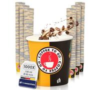 Inoverse 1000 Bicchieri di Carta Usa e Getta per Caffè To Go - 100 ml/4 oz, per Tè, Tazze Monouso