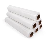 Inoverse 6 rotoli di pellicola elastica trasparente, 40 cm, 700 g, pellicola per mobili e trasloco, pellicola per pallet, pellicola per imballaggio su rotolo, materiale da imballaggio