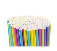 Inoverse Cannucce di Carta 500 Pezzi - Cannucce Biodegradabili Usa e Getta 8x240 mm, Perfette per Cocktail, Feste e Catering, Multicolore