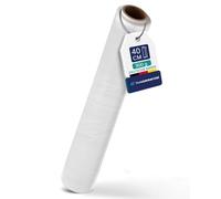 Inoverse Pellicola Estensibile Trasparente a Mano - 1 Rotolo 40 cm/900 g per Mobili e Traslochi, Pellicola da Imballaggio su Rotolo