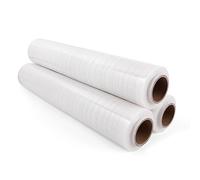 Inoverse Pellicola Estensibile Trasparente a Mano - 3 Rotolo 40 cm/900 g per Mobili e Traslochi, Pellicola da Imballaggio su Rotolo