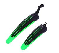 Inovey Parafango universale per bicicletta, anteriore e posteriore, copertura completa, per mountain bike da 20/22/24/26 pollici (verde)