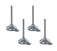 Inox Livellamento Piede M12x150 80mm Base & Antivibrazione Pad 4000kg -set Di 4